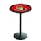 Holland Bar Stool Co 36" Blk Wrinkle Ottawa Senators Pub Table L214B3628OttSen - alternate 1
